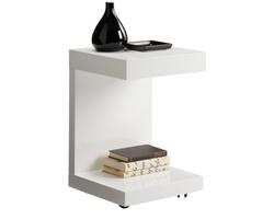 BACHELOR TV TABLE - HG WHITE by Sunpan
