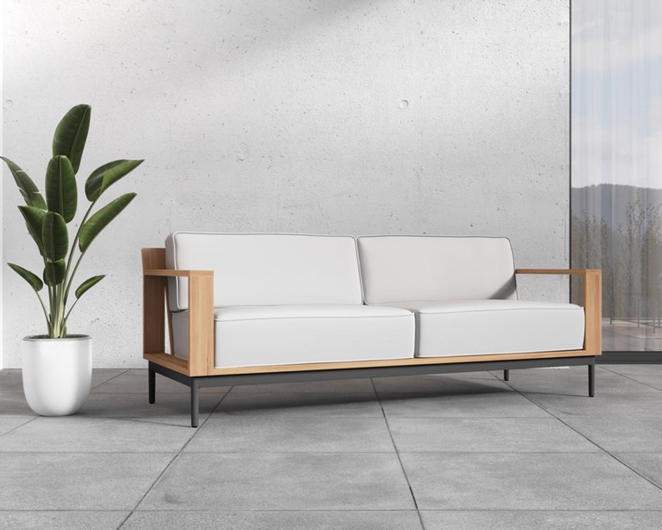 CAGLIARI SOFA - PALAZZO CREAM by Sunpan