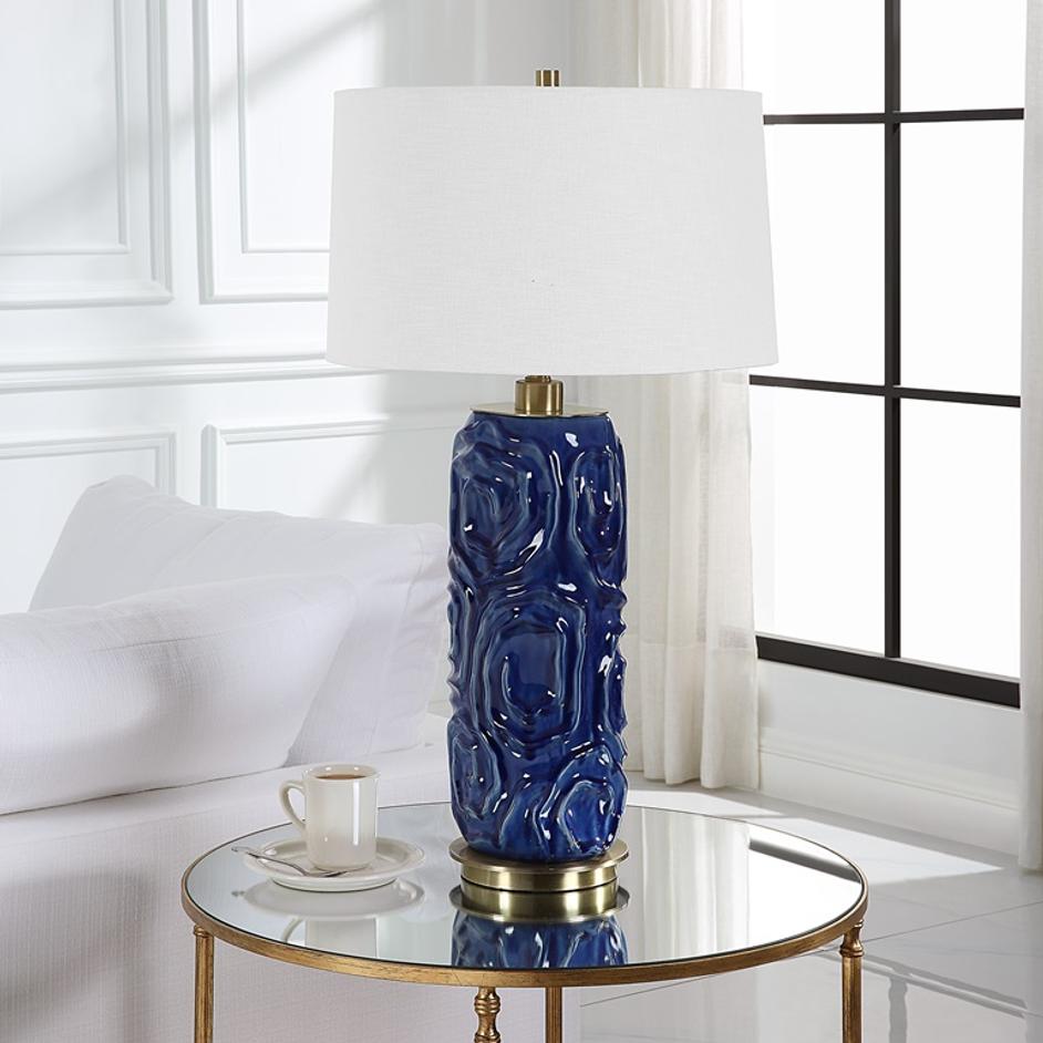 Zade Blue Table Lamp by Uttermost
