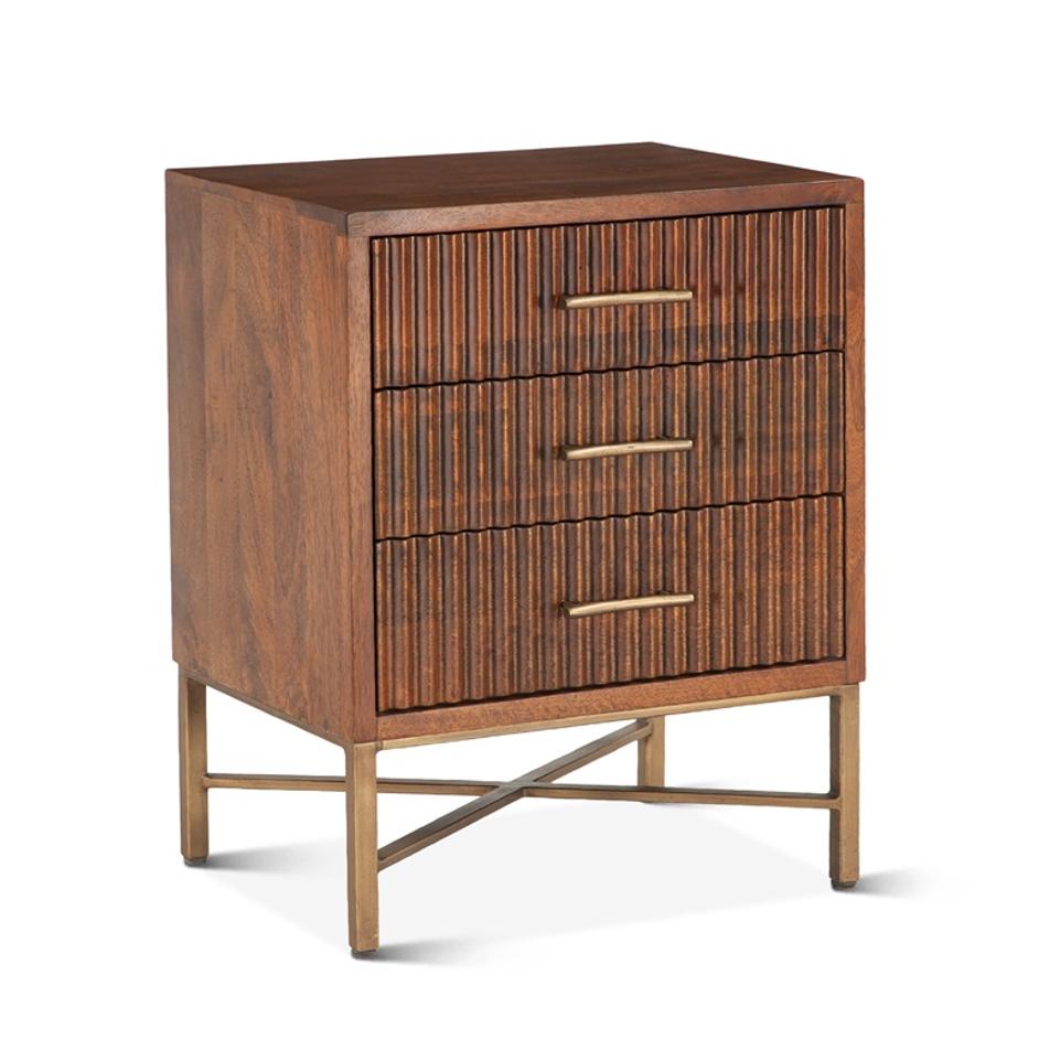 Cosmopolitan Night Chest, Honey Brown by Home Trends & Design
