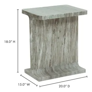 TULLIA ACCENT TABLE TAUPE by Moes Home