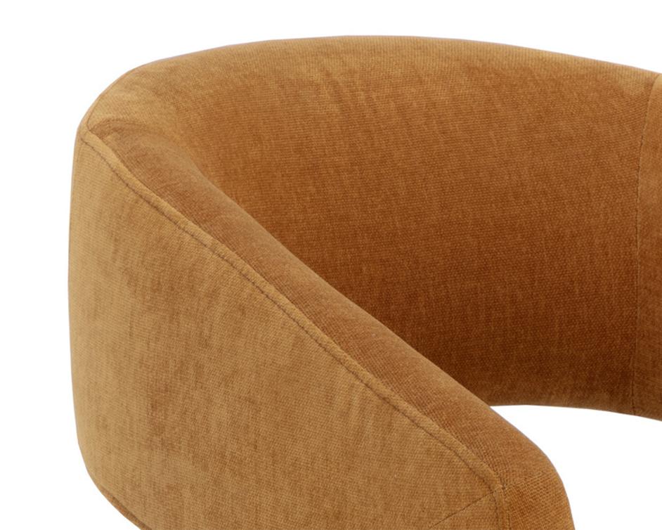 LLORET WHEELED DINING ARMCHAIR - DANNY AMBER by Sunpan