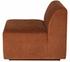 LILOU  MODULAR SOFA in TERRACOTTA FABRIC with BLACK LEGS by Nuevo Living