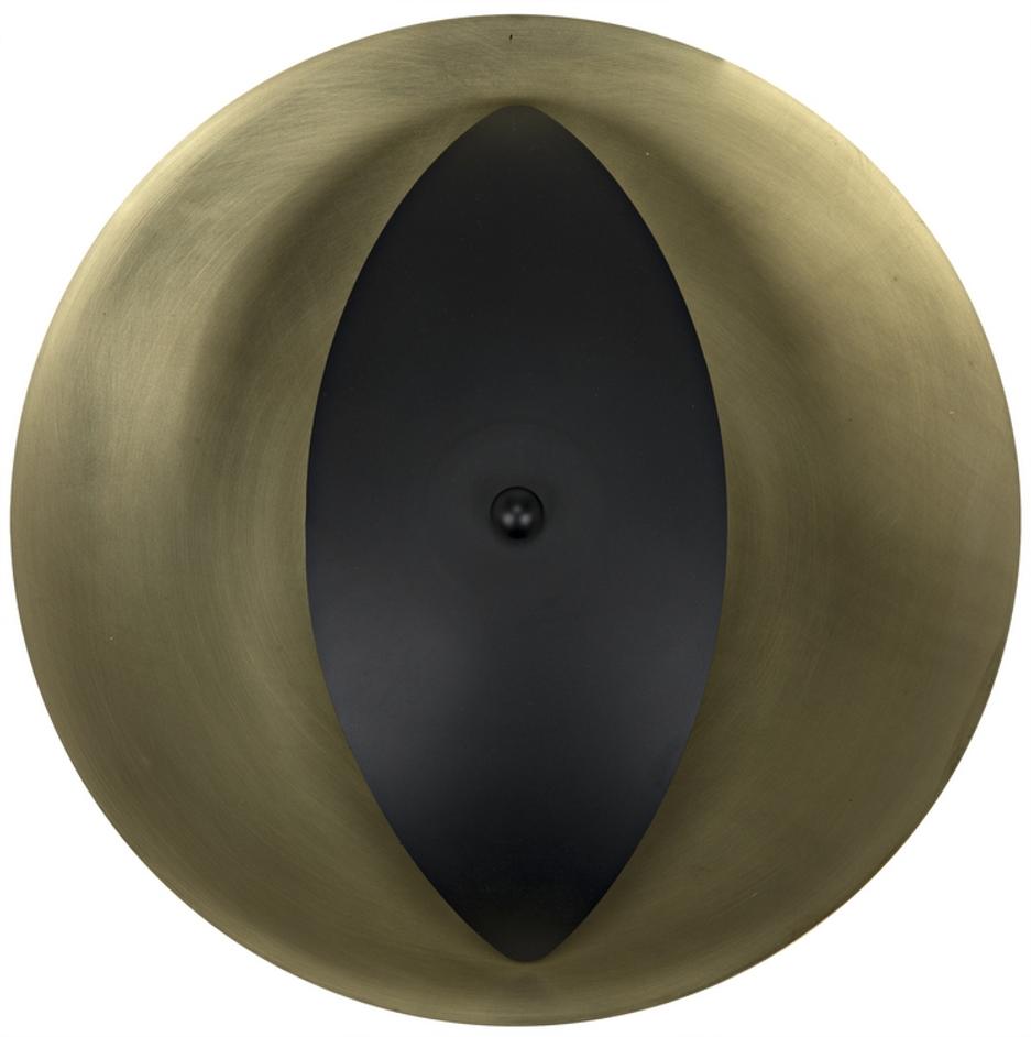 Bengal Sconce, Steel with Brass Finish by Noir Furniture