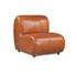 Arcadia Accent Chair Tan Leather by Classic Home