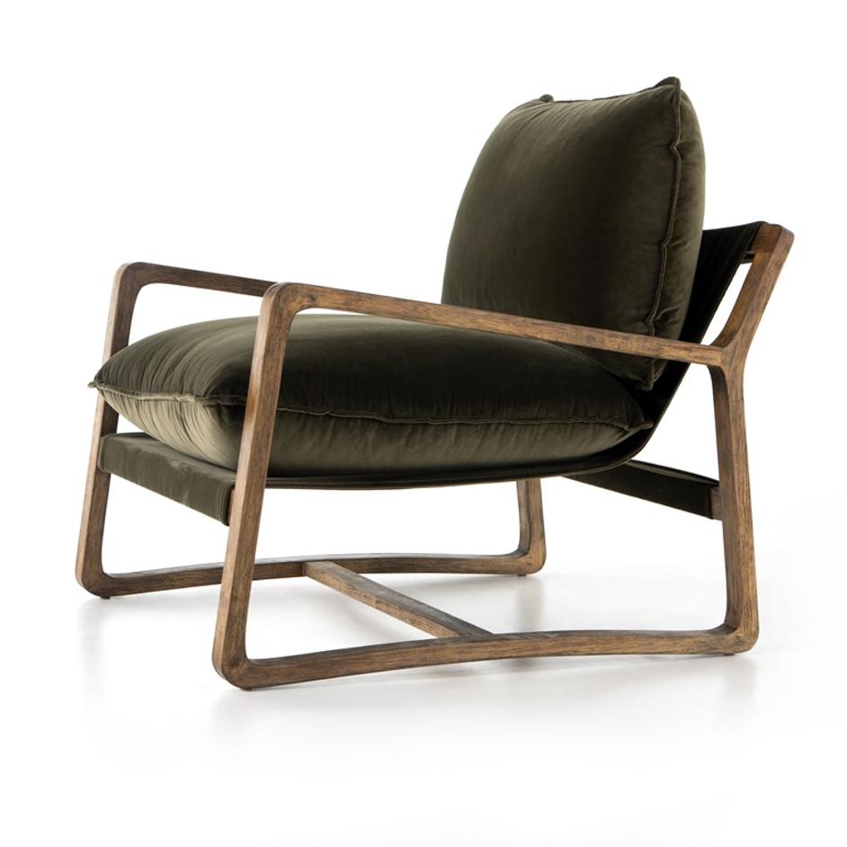Ace Chair In Surrey Olive by FOUR HANDS