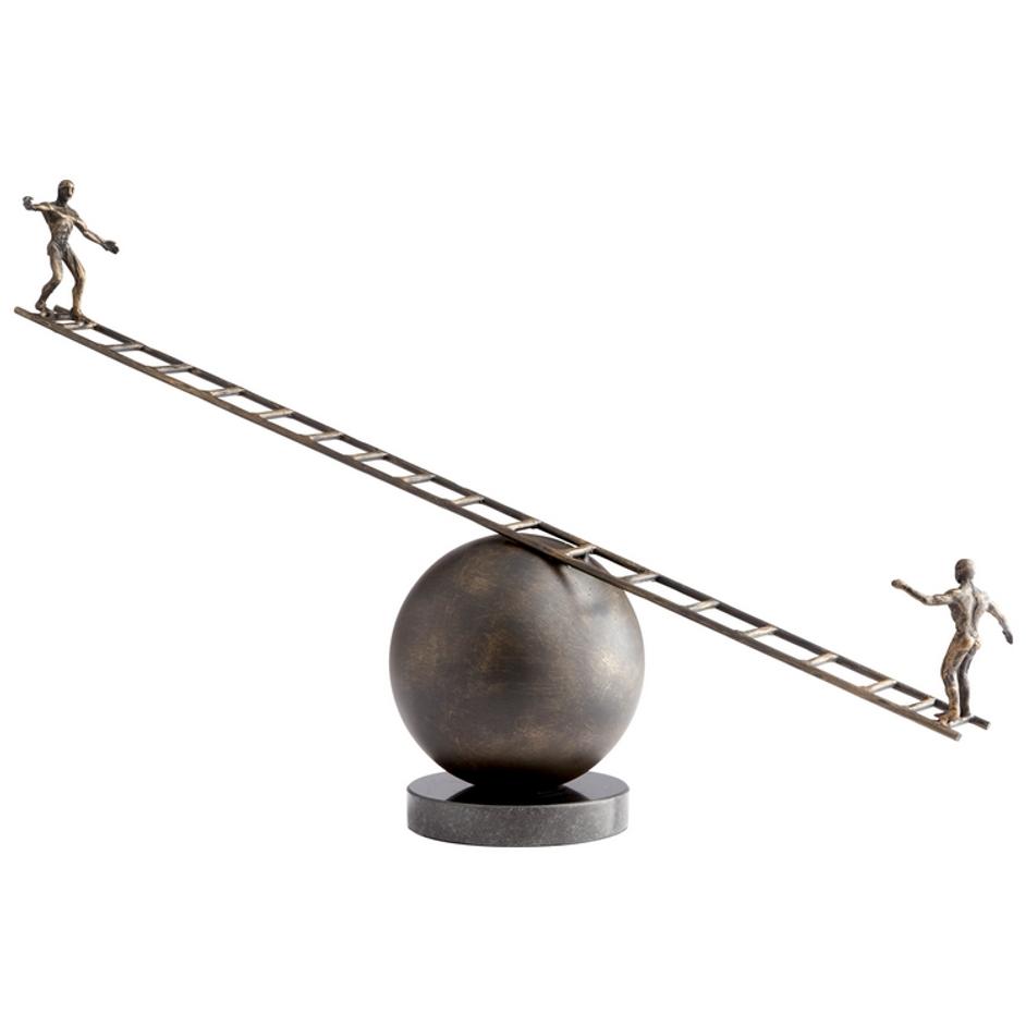 Teeter Sculpture In Bronze by Cyan Design