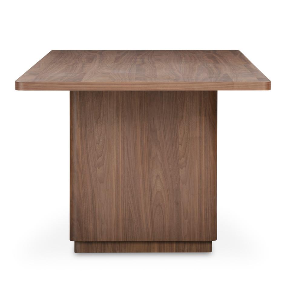 Round Off Small Dining Table Walnut Brown by Moes Home