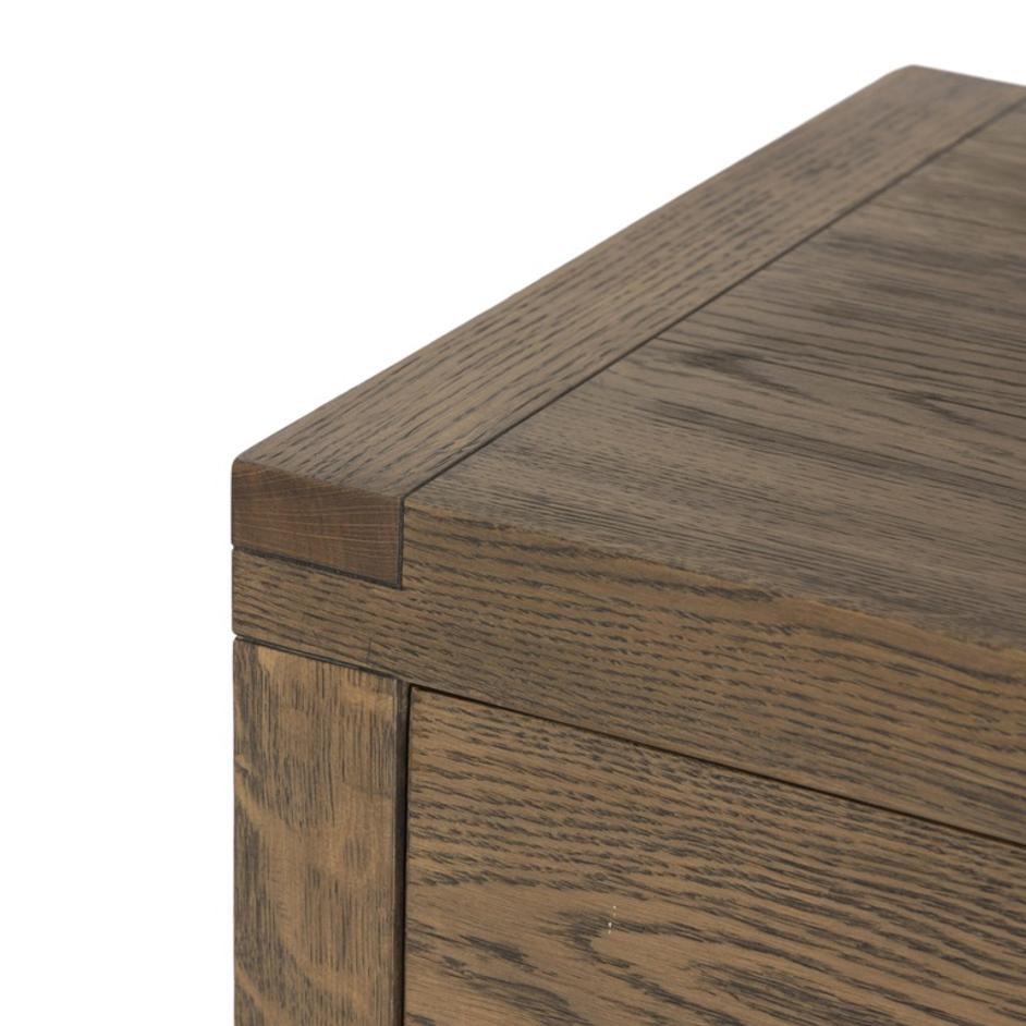 Warby Nightstand - Worn Oak Veneer by Four Hands