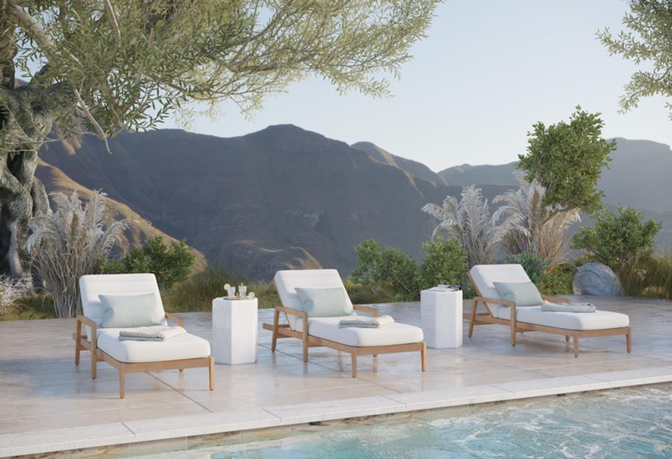 SPEZZA END TABLE - HIGH - WHITE by Sunpan