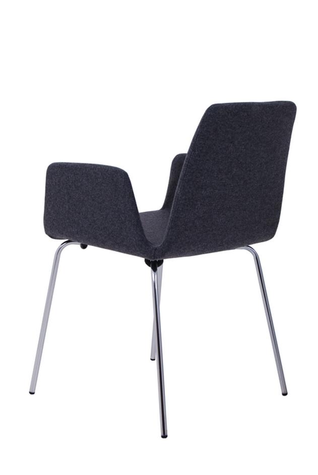 duane chair in grey wool by Nuans Design