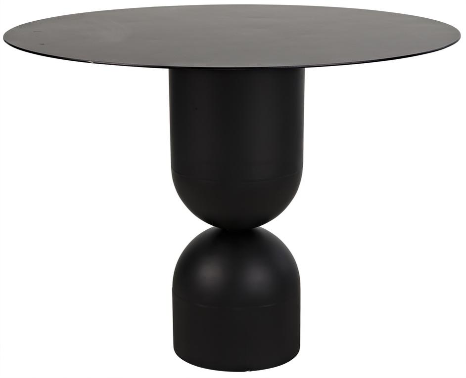 Wanda Dining Table, Black Steel by Noir Furniture