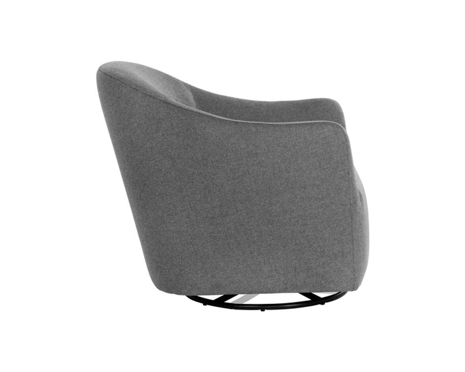 SILVANA GLIDER LOUNGE CHAIR - BELFAST KOALA GREY by Sunpan