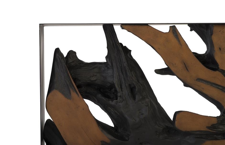 Cast Root Console Table, Iron Frame, Resin, Brown by PHILLIPS COLLECTION