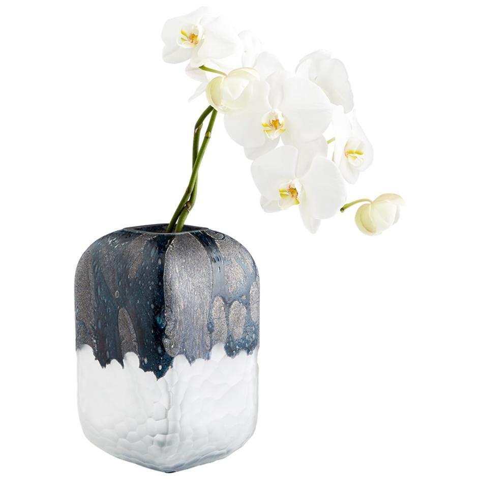 Small Bosco Vase in Blue and White by Cyan Design