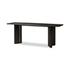 Huxley Console Table In Smoked Black Veneer by Four Hands