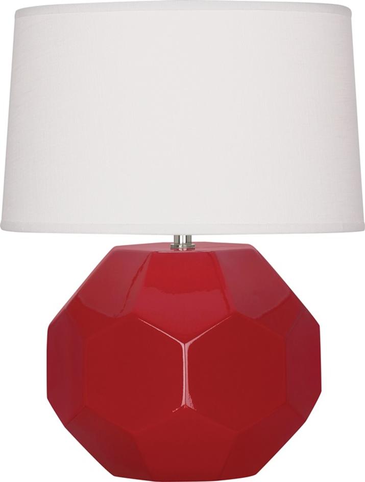 Ruby Red Franklin Table Lamp by Robert Abbey