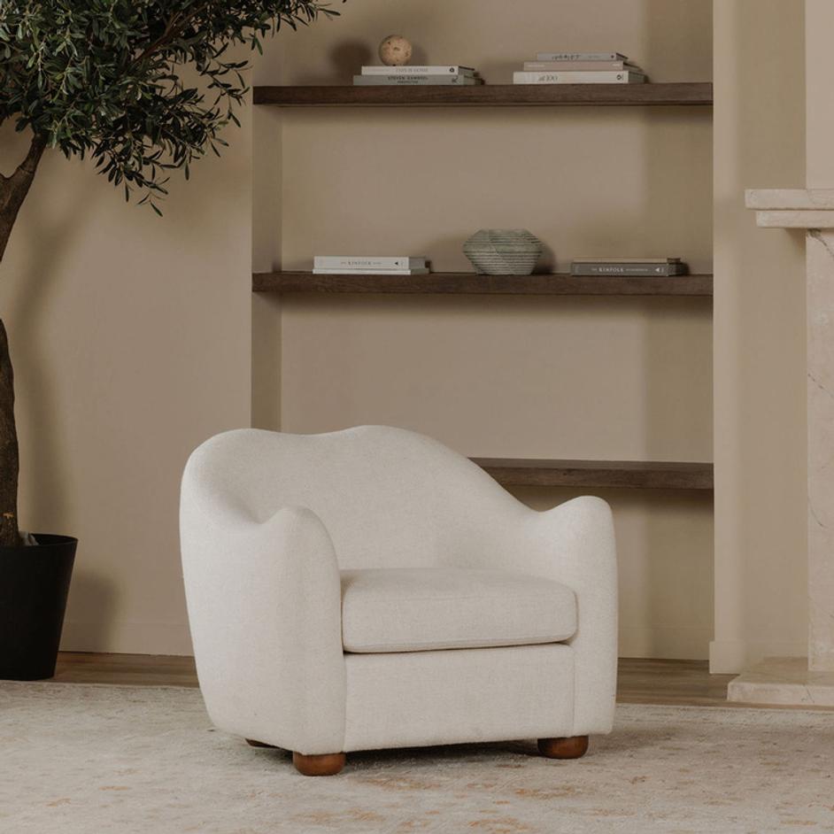 Bria Accent Chair Oatmeal by Moes Home