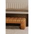 Verity Bench Tan Leather by Moes Home