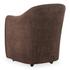 Drava Rolling Dining Chair Dark Brown by Moes Home