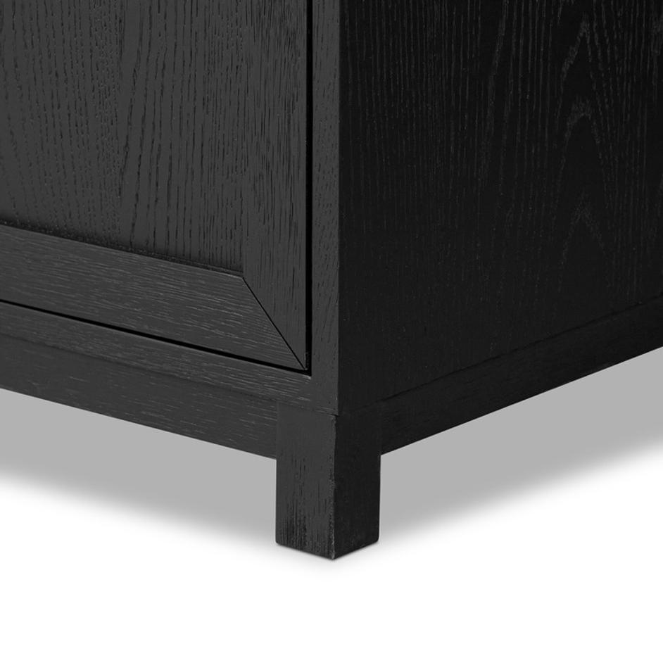 Millie Single Vanity - Satin Drifted Black Veneer by Four Hands