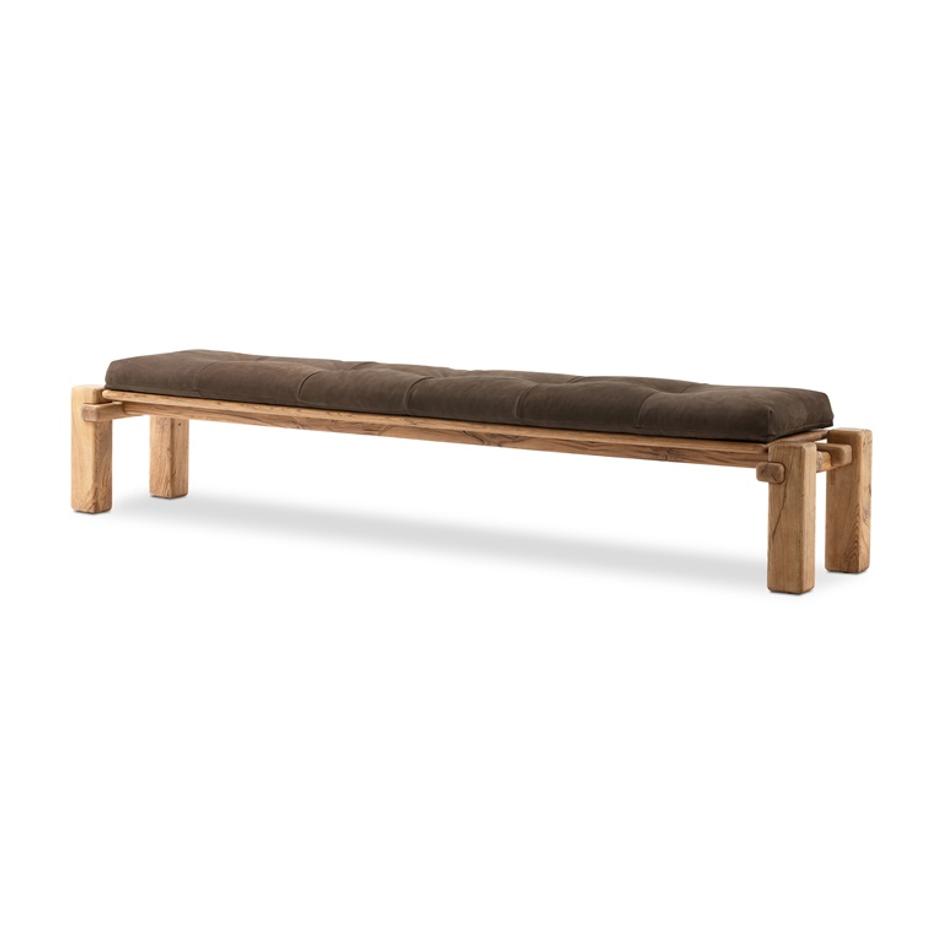 Marcia Accent Bench in French Oak by FOUR HANDS