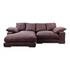 PLUNGE SECTIONAL DARK BROWN by Moes Home