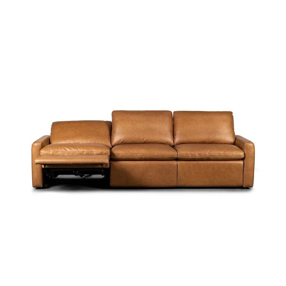 Tillery Power Recliner 3-Piece Sectional - Sonoma Butterscotch by Four Hands