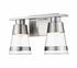 Ethos 2 Light Vanity in Brushed Nickel Finish by Z-Lite