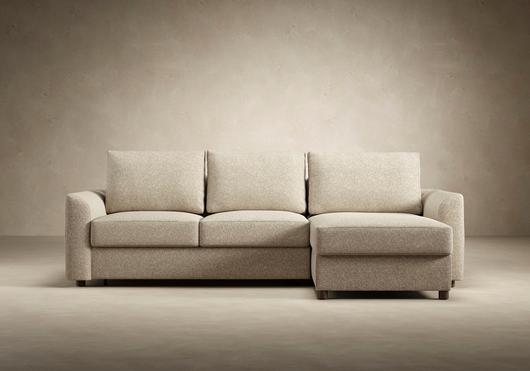 NEAH SOFA BED, CURVED W/LOUNGER, 55"X77" by INNOVATION USA