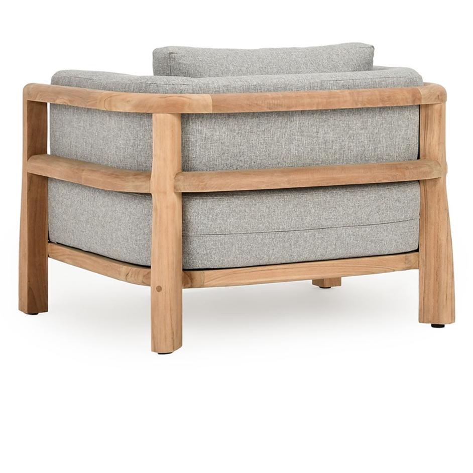 Aston Outdoor Accent Chair Natural/Gray by Classic Home