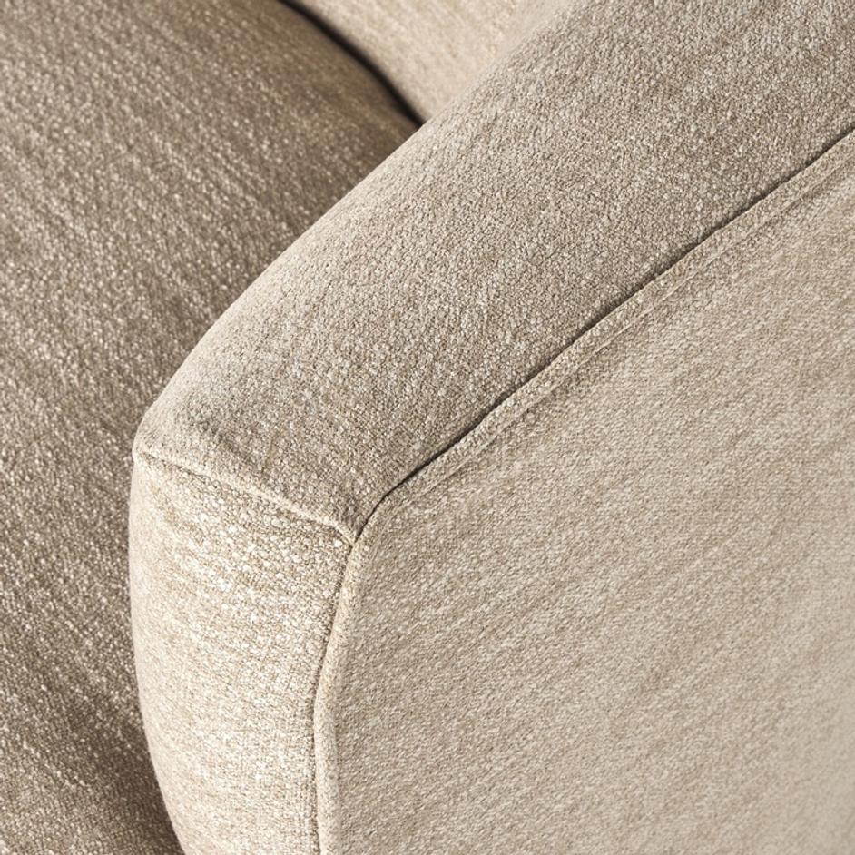 Mila Swivel Chair In Laken Stone by Four Hands