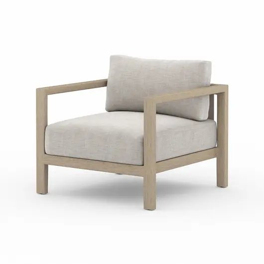 Sonoma Outdoor Chair In Brown/Stone Grey by FOUR HANDS