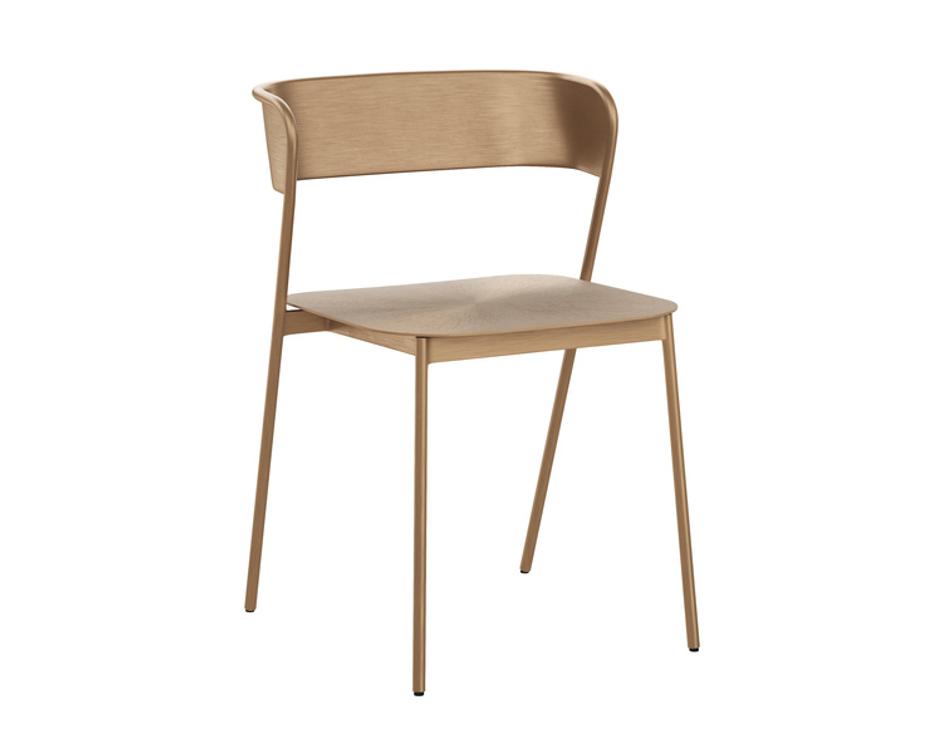 KEANU DINING CHAIR - ANTIQUE GOLD by Sunpan