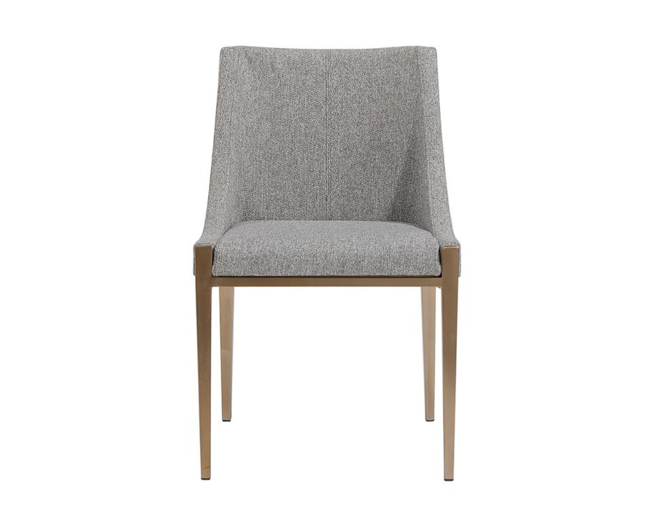 DIONNE DINING CHAIR - MONUMENT PEBBLE by Sunpan