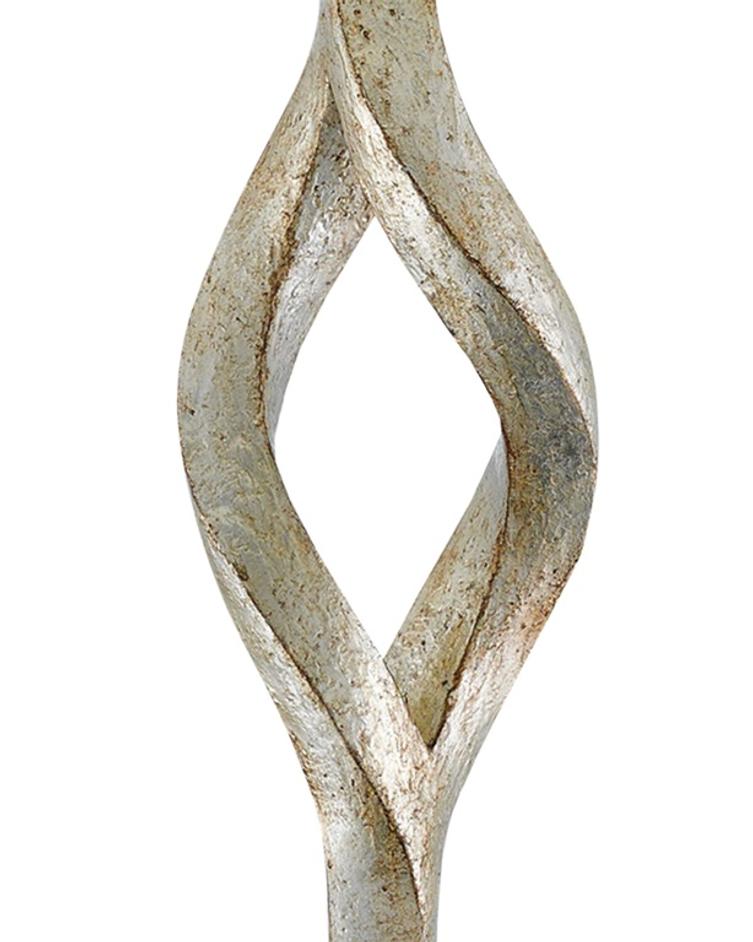 Elyx Table Lamp In Chinois Silver Leaf by Currey & Company