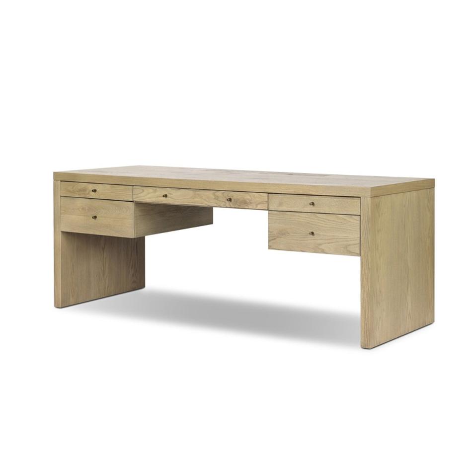 Torrington Desk - Sandy Oak Resawn by Four Hands