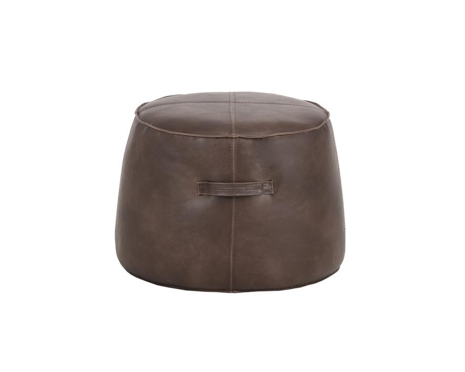 Mitchell Ottoman - Havana Dark Brown by Sunpan