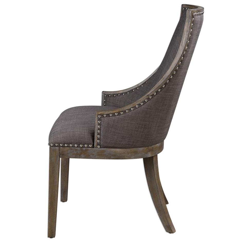 Aidrian Charcoal Gray Accent Chair by Uttermost