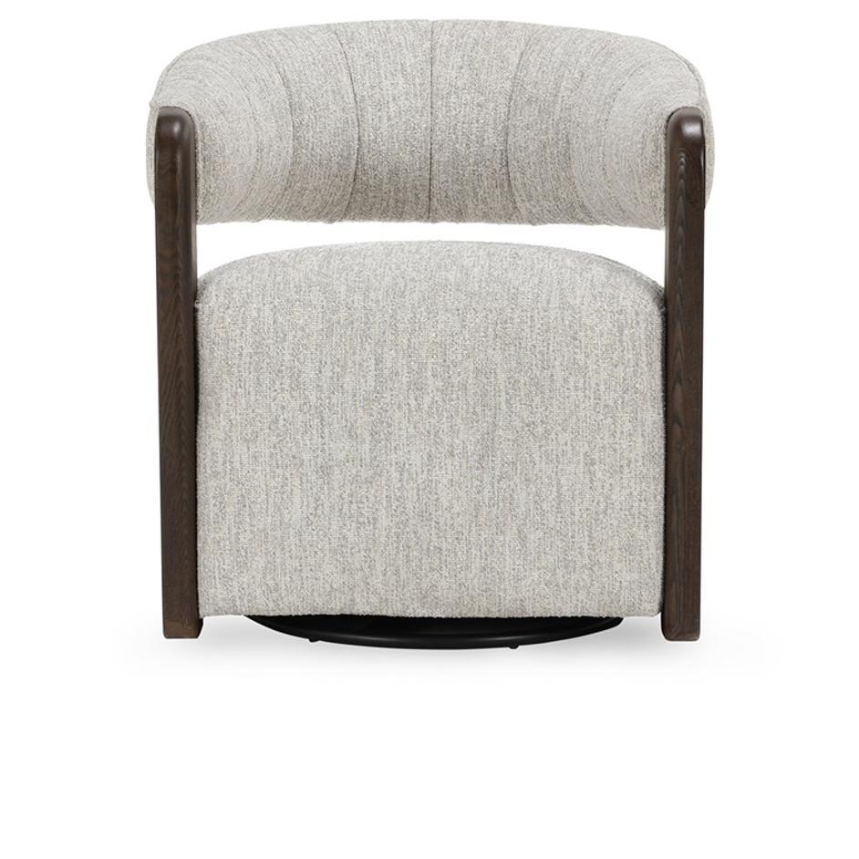 James Swivel Accent Chair Glacier Gray by Classic Home