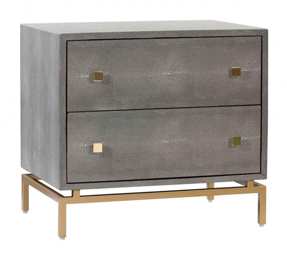 Pesce Shagreen Nightstand by tov furniture