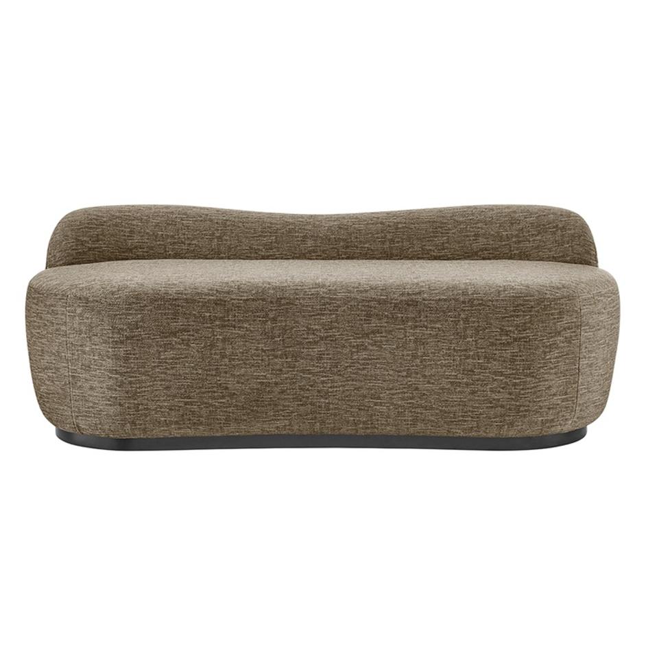 Mandy Fabric Bench, Pasadena Taupe by New Pacific Direct