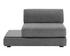 HARMONY MODULAR - ARMLESS CHAIR - LEFT SHELF - DANNY DARK GREY by Sunpan