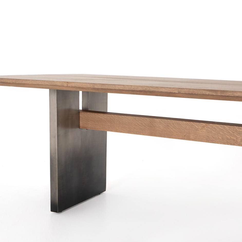 Brennan Dining Table-Dove Oak by FOUR HANDS