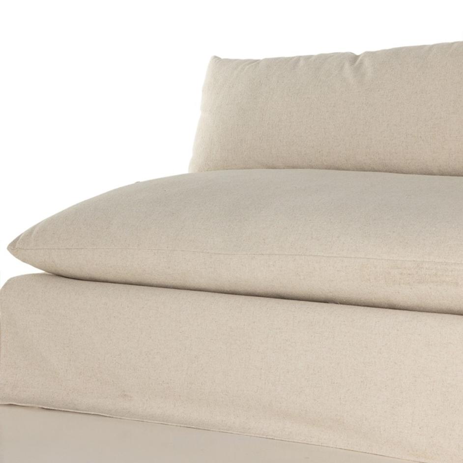 Grant Slipcover Sectional In Antwerp Natural And Espresso by Four Hands