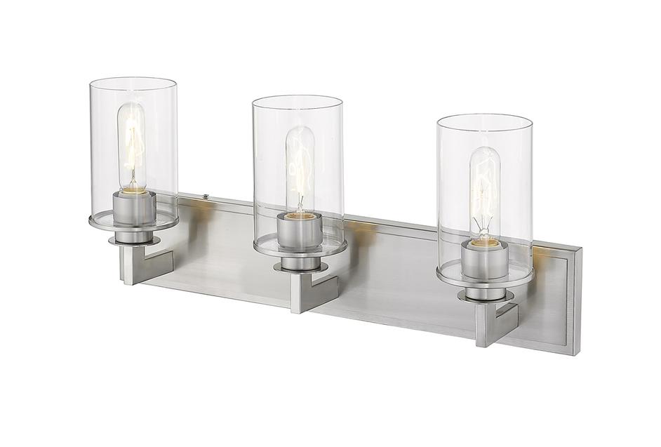 Savannah 3 Light Vanity in Brushed Nickel Finish by Z-Lite