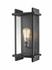 Fallow 1 Light Outdoor Wall Sconce in Black Finish by Z-Lite