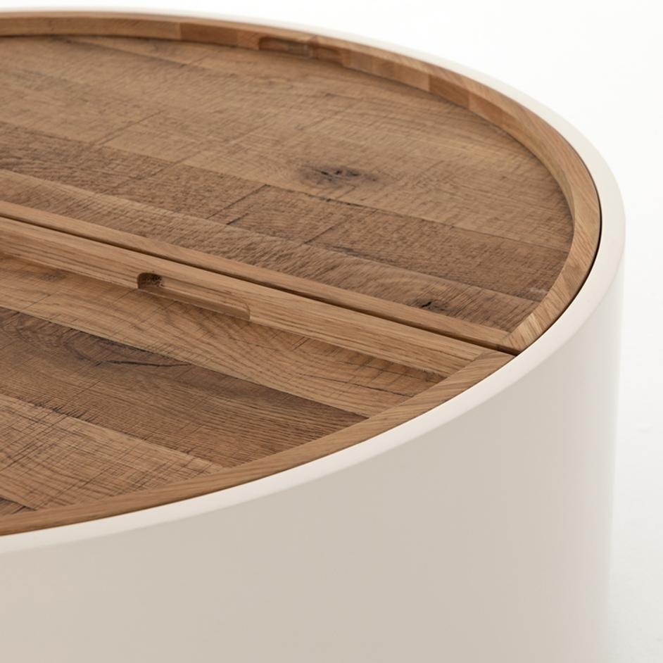 Cas Drum Coffee Table-Cream by FOUR HANDS