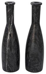 Moris Decorative Candle Holder, Set of 2, Black by Noir Furniture