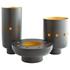 Naktis Bowl| Black| Brass by Cyan Design